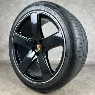 Original Porsche Macan 21" Sport Classic Felgen Sommerräder GTS Turbo S schwarz DOT24 - Bild 8