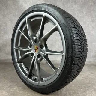 Winterräder Porsche 991.2 20" Original Carrera SIV C4 4S TARGA TURBO Platinum 99104460126 - Bild 6