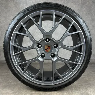 Winterräder Porsche 992.2 20/ 21" Original RS Spyder Design Felgen 992044631H TOP - Bild 4