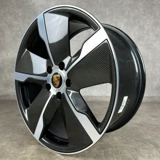 Porsche Taycan 21" Original Exclusive Felgen 4S Turbo S Carbon Aeroblades 9J1073660S - Bild 8