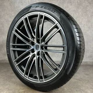 Sommerräder Porsche Macan II + III 21" Original Turbo IV Rad Felgen GTS NEUWERTIG - Bild 7