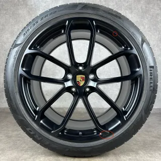 22" ORIGINAL PORSCHE CAYENNE COUPE E3-II 9Y TURBO GT FELGEN SOMMERRÄDER BLACK - Bild 5