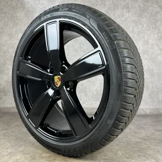 Winterräder Porsche Cayenne E3 22" Original Sport Classic Felgen Turbo S GTS Hybrid 9Y0 DOT25 - Bild 7