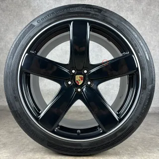 Original Porsche Macan 21" Sport Classic Felgen Sommerräder GTS Turbo S schwarz DOT24 - Bild 4