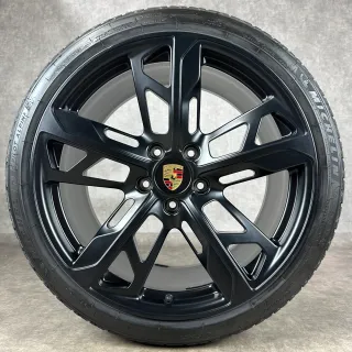 Winterräder Porsche Taycan J1 21" Original 4S Turbo S Cross Turismo Design Felgen 4S GTS Schwarz DOT24 - Bild 6