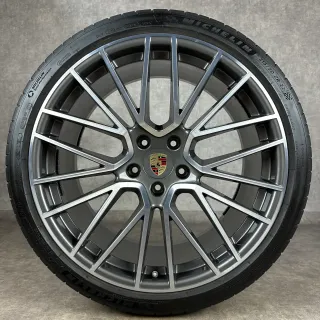 Sommerräder Porsche Cayenne Coupé E3 22" Original RS Spyder Design S GTS Turbo 9Y3 TOP DOT24 - Bild 5