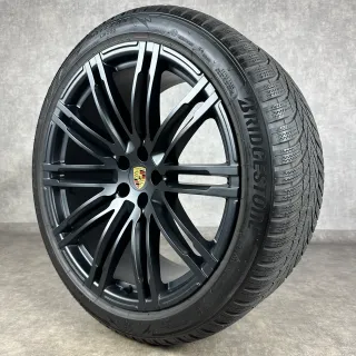 Porsche Macan Felgen 21" Original 911 Turbo III Rad S GTS Schwarz Seidenglanz - Bild 8
