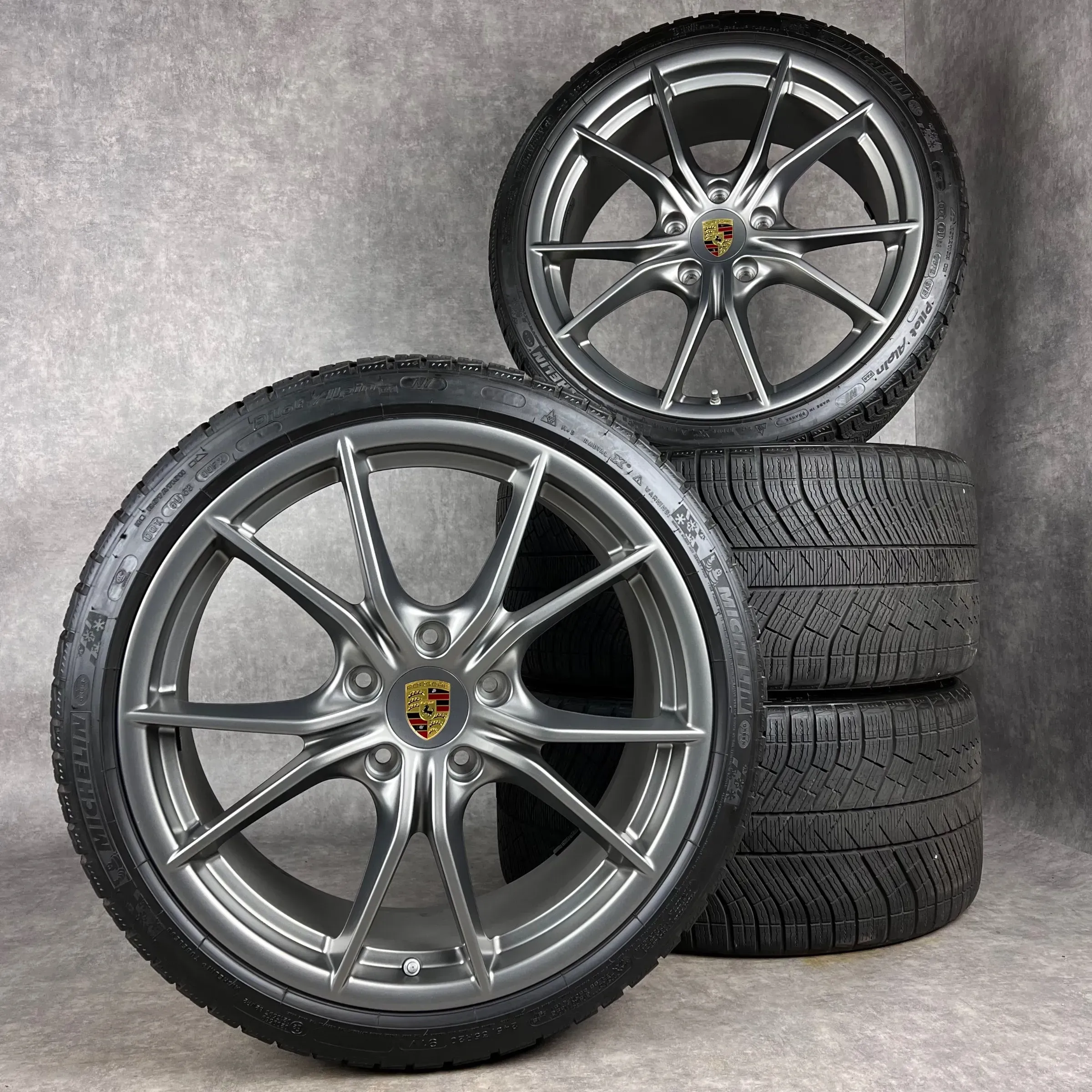 Winterräder Porsche 991.2 20" Original Carrera SIV C4 4S TARGA TURBO Platinum 99104460126 - Bild 1