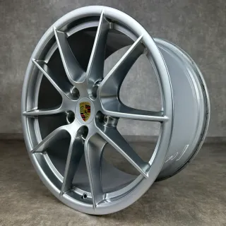 Original Porsche 991.1 20" Carrera SIII Felgen Silber S C2 2S ET70 Top - Bild 8