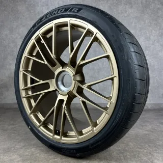 Sommerräder Porsche 992.2 20+21 Zoll Original Turbo S Zentralverschluss Felgen 992601025FJ 992601025FK Neodyme - Bild 7