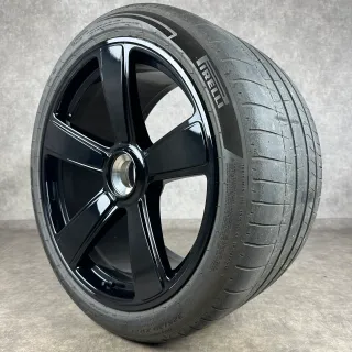Sommerräder Porsche 992.2 20+21 Zoll Original Sport Classic Zentralverschluss Felgen 992601025AP 992601025EC - Bild 8