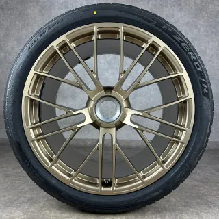 Sommerräder Porsche 992.2 20+21 Zoll Original Turbo S Zentralverschluss Felgen 992601025FJ 992601025FK Neodyme - Bild 4