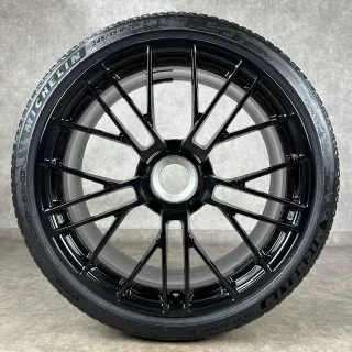 Winterräder Porsche 992.2 20+21 Zoll Original Turbo S Zentralverschluss Felgen 992601025DT 992601025EA - Bild 4