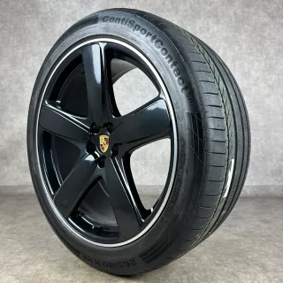 Original Porsche Macan 21" Sport Classic Felgen Sommerräder GTS Turbo S schwarz DOT24 - Bild 7