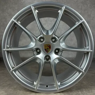 Original Porsche 991.1 20" Carrera SIII Felgen Silber S C2 2S ET70 Top - Bild 5