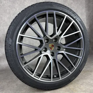 Winterräder Porsche Cayenne Coupe E3 Original 21" RS Spyder Felgen Turbo GTS 9YB NEU 9Y0044630H - Bild 6