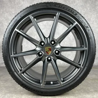 Winterräder Porsche 992 20"/21" Original Carrera S Felgen C2 C4 4S Targa GTS 992044601C Platinum DOT25 - Bild 2