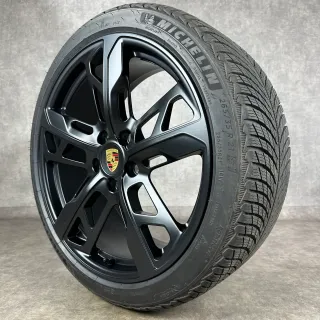 Winterräder Porsche Taycan J1 21" Original 4S Turbo S Cross Turismo Design Felgen 4S GTS Schwarz DOT24 - Bild 7