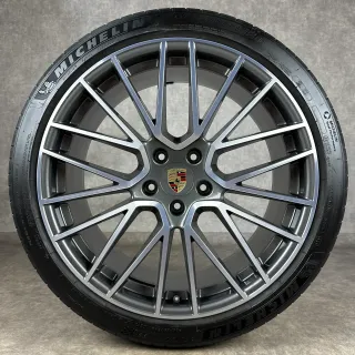 Sommerräder Porsche Cayenne Coupé E3 22" Original RS Spyder Design S GTS Turbo 9Y3 TOP DOT24 - Bild 3