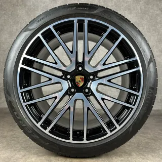 Sommerräder Porsche Cayenne  E3-2 22" Original Turbo V Felgen 9Y0044663T NC0 DOT24 - Bild 4