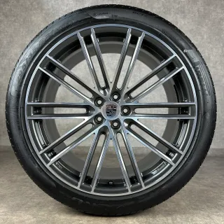 Sommerräder Porsche Macan II + III 21" Original Turbo IV Rad Felgen GTS NEUWERTIG - Bild 5