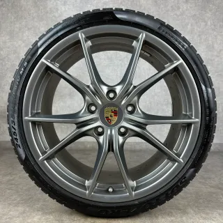 Winterräder Porsche 991.2 20" Original Carrera SIV C4 4S TARGA TURBO Platinum - Bild 3